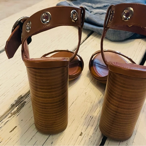 Bally Switzerland Brown High Heel Sandal size 37.5 - Picture 13 of 14